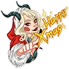 🎄 Эмодзи «lady krampus» для Telegram