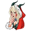 🤫 Эмодзи «lady krampus» для Telegram