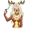 🦌 Эмодзи «lady krampus» для Telegram