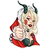 👍 Эмодзи «lady krampus» для Telegram