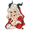 😒 Эмодзи «lady krampus» для Telegram