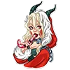 🍭 Эмодзи «lady krampus» для Telegram