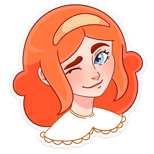 😉 Стикер «Леди Ольга» для Telegram