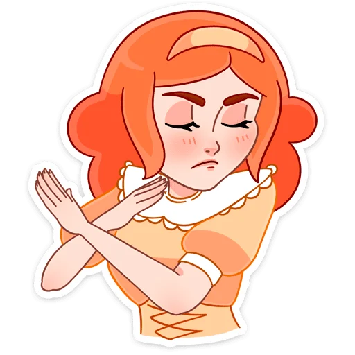 🙅‍♂️ Стикер «Леди Ольга» для Telegram