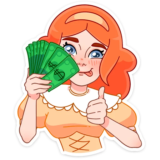 👍 Стикер «Леди Ольга» для Telegram