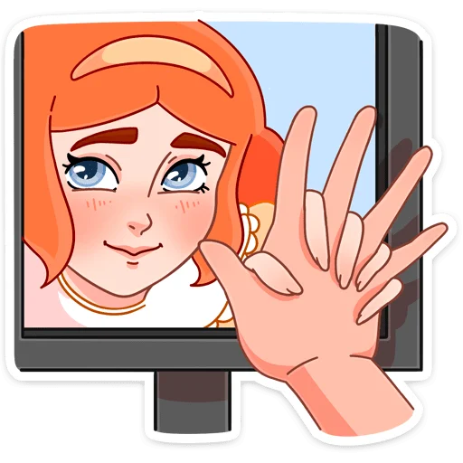 🤝 Стикер «Леди Ольга» для Telegram
