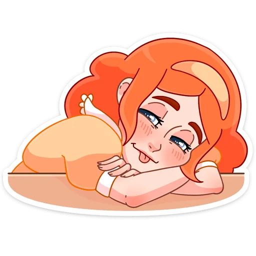 😛 Стикер «Леди Ольга» для Telegram