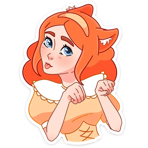😽 Стикер «Леди Ольга» для Telegram