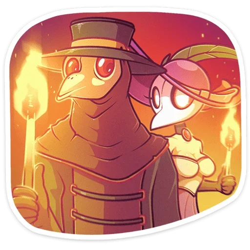 🔥 Стикер «Леди Пандемика» для Telegram