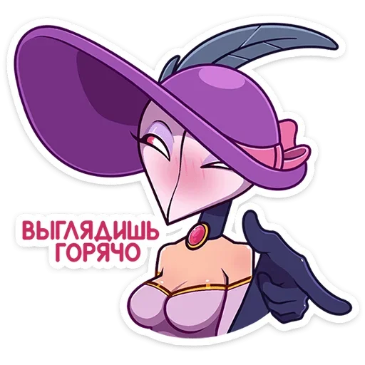 😉 Стикер «Леди Пандемика» для Telegram