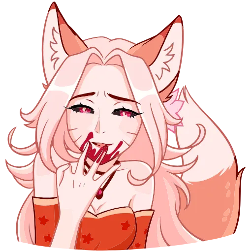 🧛‍♀ Эмодзи «Кицунэ Аи» для Telegram