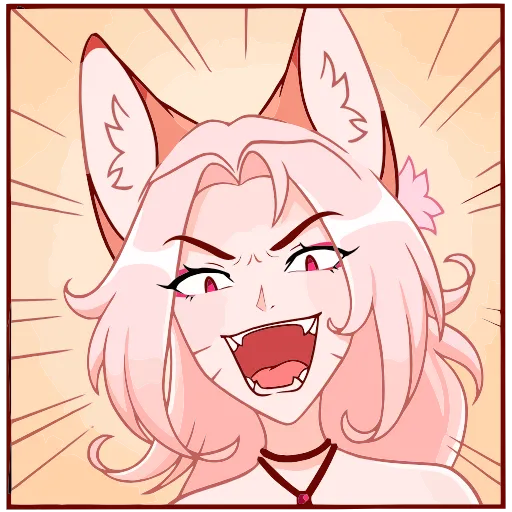 👹 Эмодзи «Кицунэ Аи» для Telegram