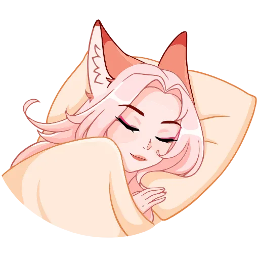 😴 Эмодзи «Кицунэ Аи» для Telegram