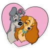 ❤️ Эмодзи «Lady and the Tramp» для Telegram