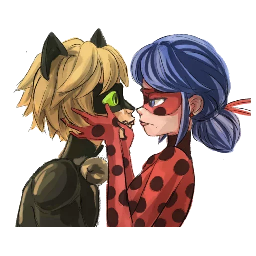 😬 Стикер «Marinette and Adrien created» для Telegram
