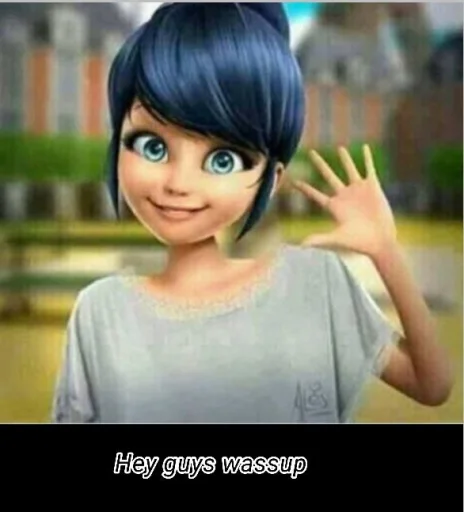 Стикерпак Marinette and Adrien created для Telegram