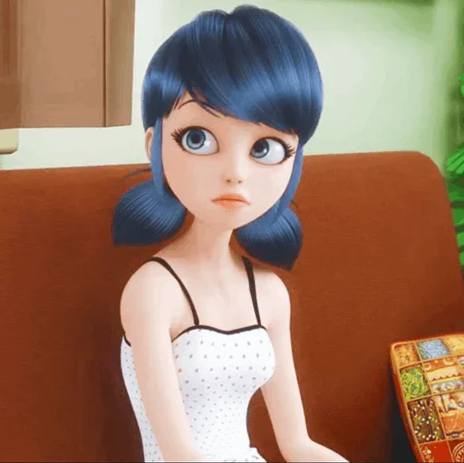 😶 Стикер «Marinette and Adrien created» для Telegram