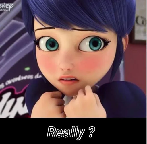 😰 Стикер «Marinette and Adrien created» для Telegram