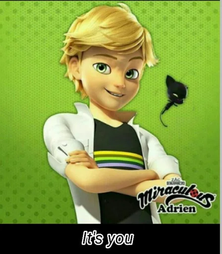 🧐 Стикер «Marinette and Adrien created» для Telegram