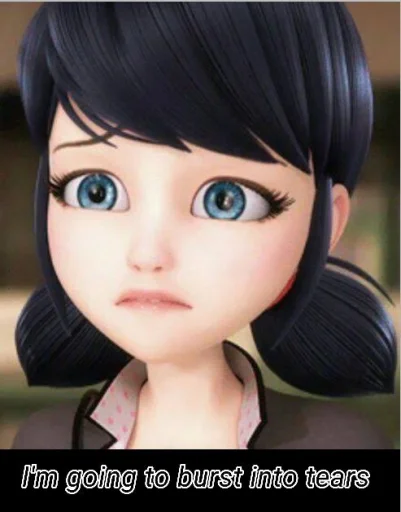 🥺 Стикер «Marinette and Adrien created» для Telegram