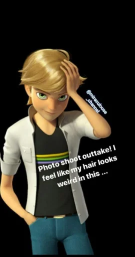 📷 Стикер «Marinette and Adrien created» для Telegram