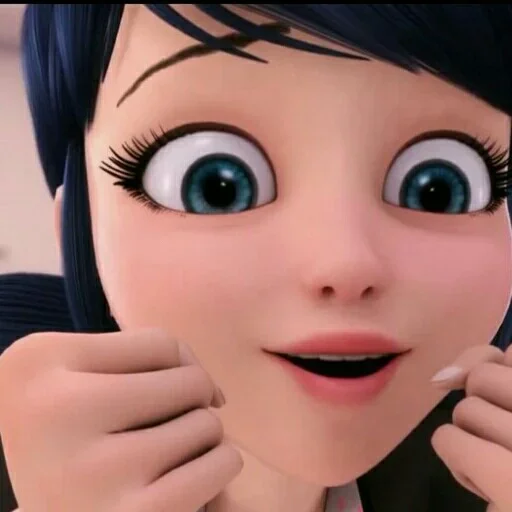 🤗 Стикер «Marinette and Adrien created» для Telegram
