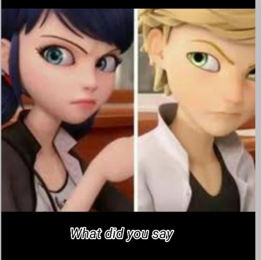 😡 Стикер «Marinette and Adrien created» для Telegram