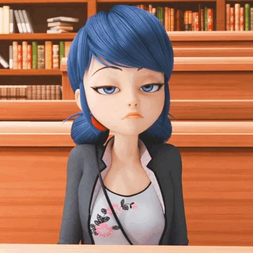 😑 Стикер «Marinette and Adrien created» для Telegram