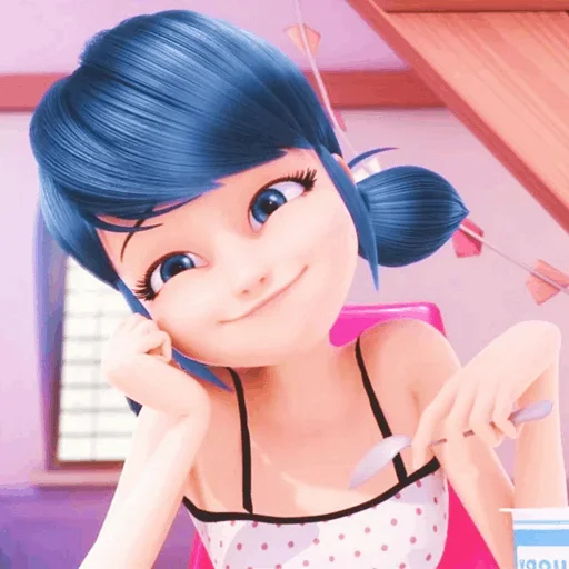 😊 Стикер «Marinette and Adrien created» для Telegram