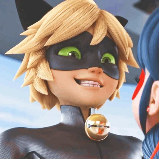 😅 Стикер «Marinette and Adrien created» для Telegram