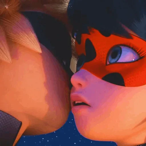 💋 Стикер «Marinette and Adrien created» для Telegram