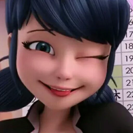 😜 Стикер «Marinette and Adrien created» для Telegram