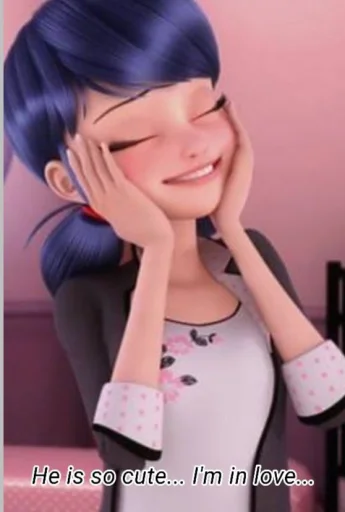😍 Стикер «Marinette and Adrien created» для Telegram