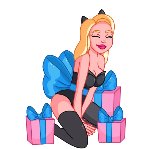 🎁 Стикер «Lady Cat» для Telegram