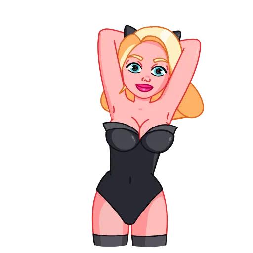 💃 Стикер «Lady Cat» для Telegram