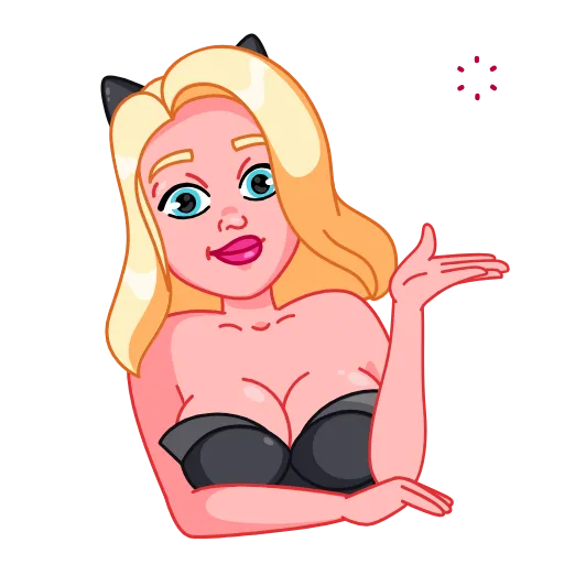 😘 Стикер «Lady Cat» для Telegram