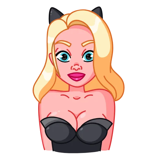 ☺️ Стикер «Lady Cat» для Telegram
