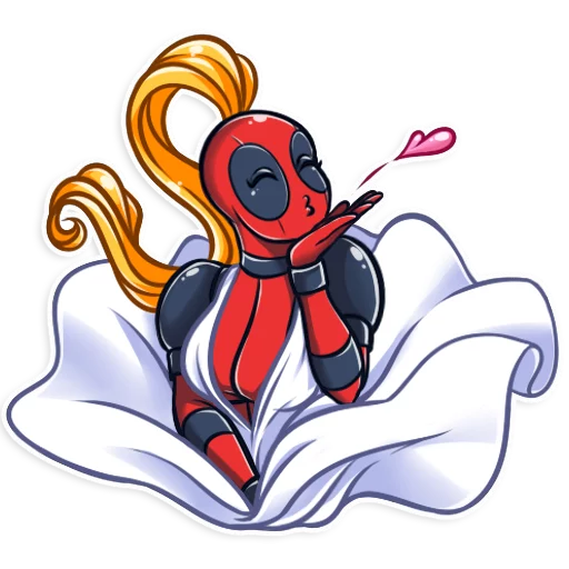 😘 Стикер «Lady Deadpool» для Telegram