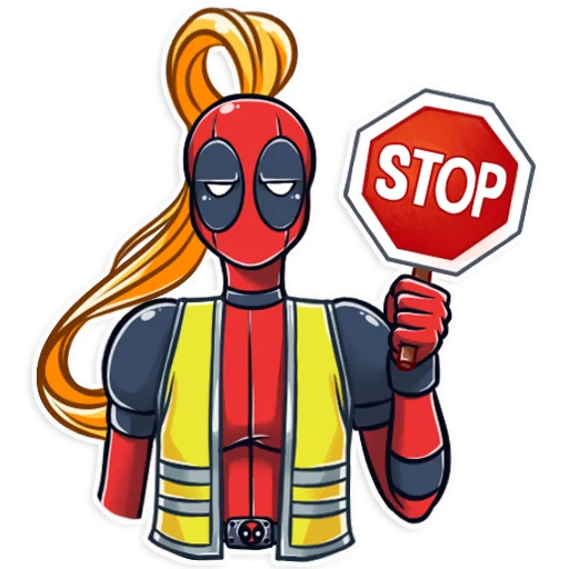 ⛔️ Стикер «Lady Deadpool» для Telegram
