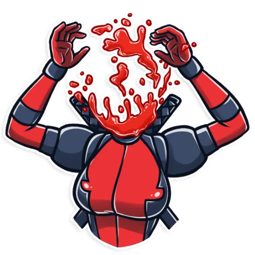 🤯 Стикер «Lady Deadpool» для Telegram