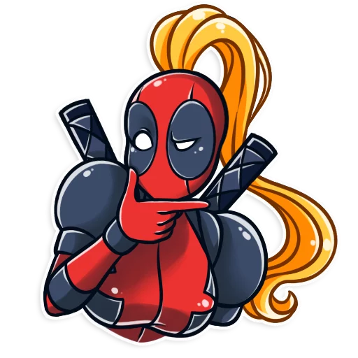 🤔 Стикер «Lady Deadpool» для Telegram