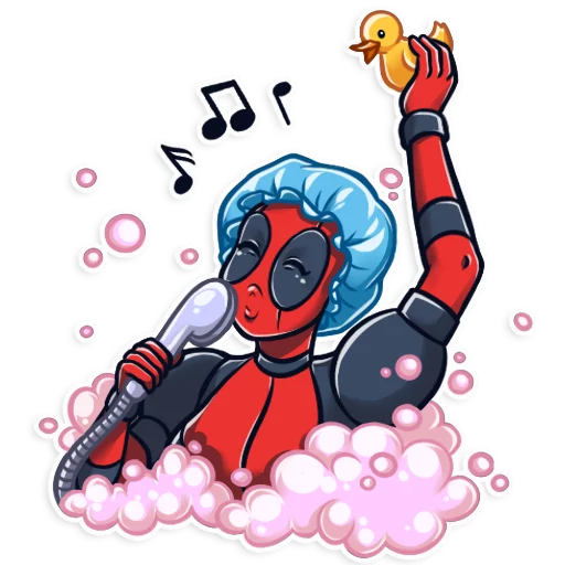 🛀 Стикер «Lady Deadpool» для Telegram