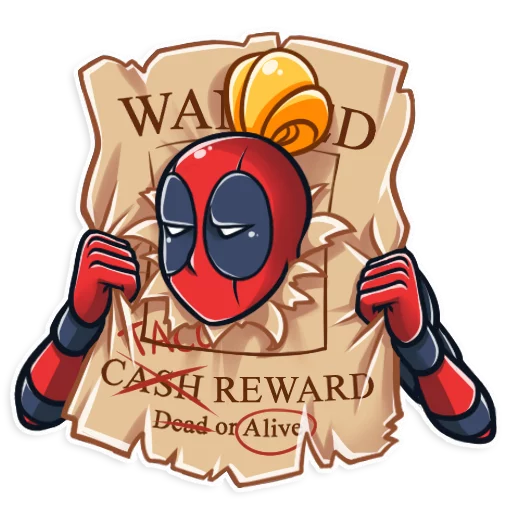 😐 Стикер «Lady Deadpool» для Telegram
