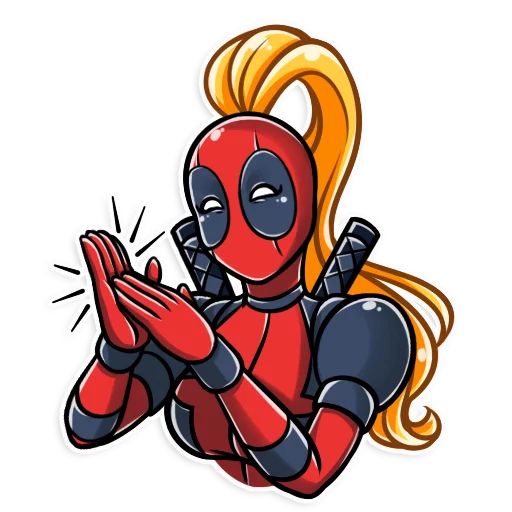 👏 Стикер «Lady Deadpool» для Telegram