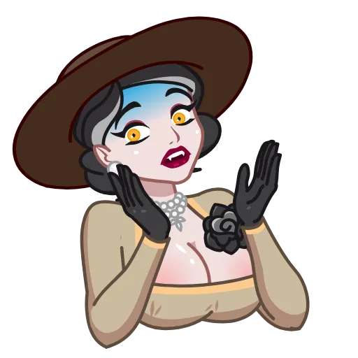 😨 Стикер «Lady Dimitrescu» для Telegram