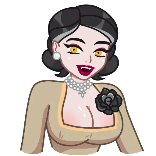 😯 Стикер «Lady Dimitrescu» для Telegram