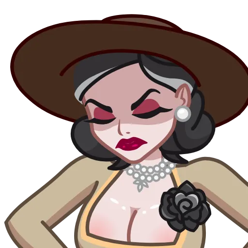 😠 Стикер «Lady Dimitrescu» для Telegram