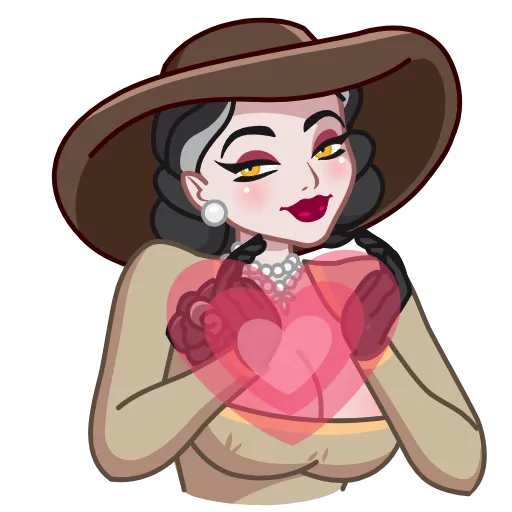 ❤️ Стикер «Lady Dimitrescu» для Telegram