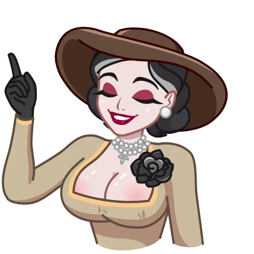 ☝️ Стикер «Lady Dimitrescu» для Telegram