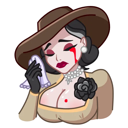 😭 Стикер «Lady Dimitrescu» для Telegram